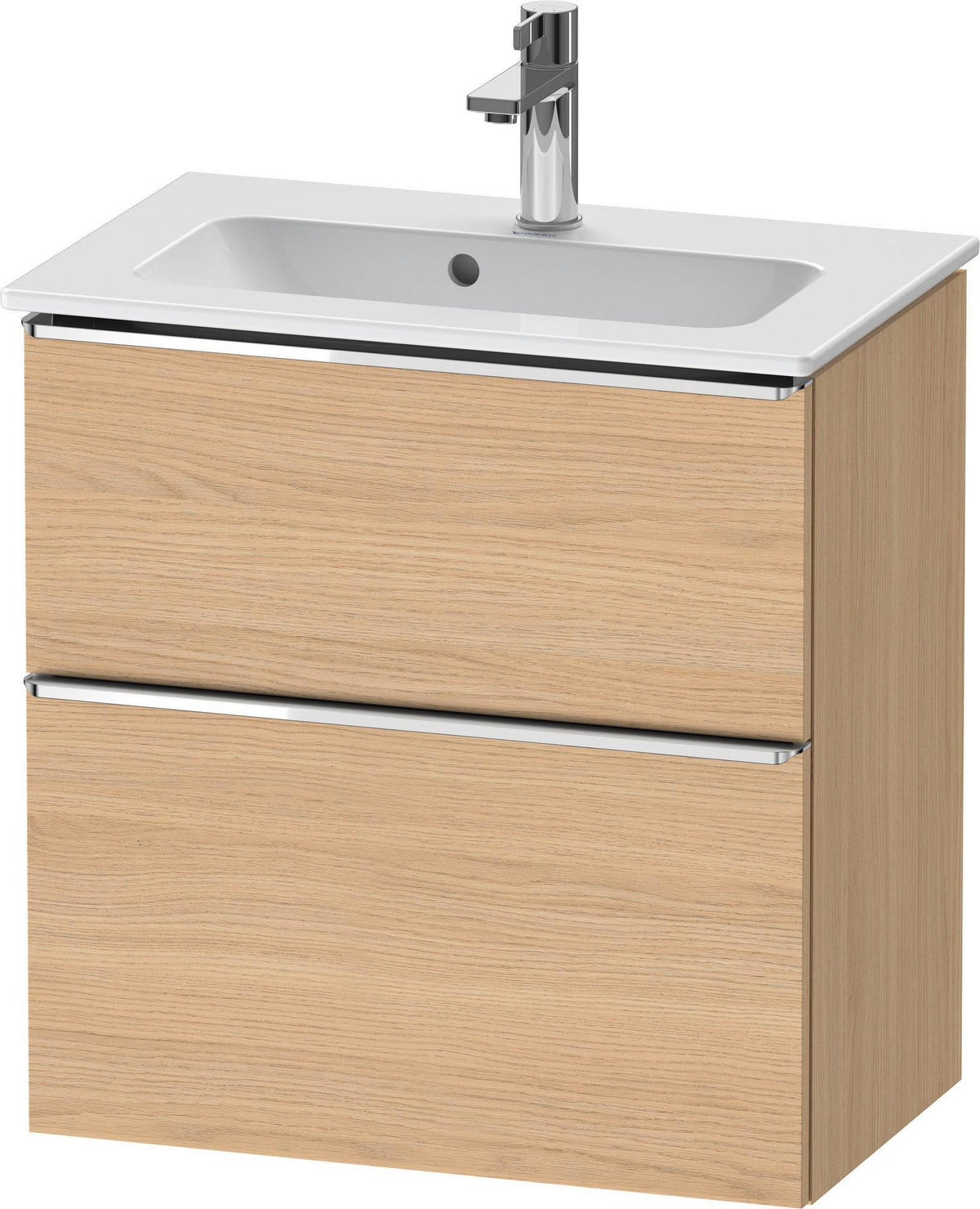 Duravit D-Neo Waschtischunterbau 610 mm betongrau matt mit Soft-Close und Bronze-Griff