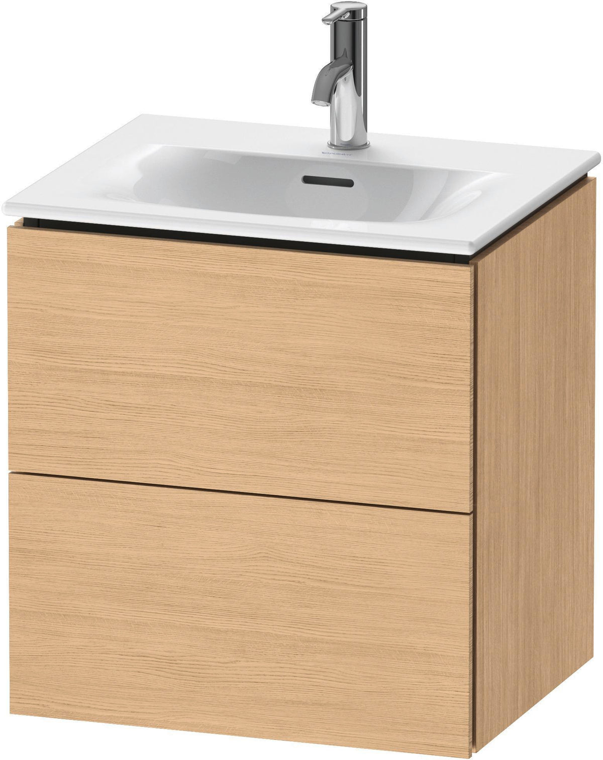 DURAVIT L-Cube Waschtischunterbau 520 mm weiß matt – 2 Schubkästen, wandhängend
