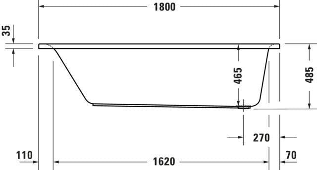 DURAVIT D-Neo Whirlwanne 1500x750 mm Einbau mit Jet-Project, 6 verstellbare Düsen, Weiß