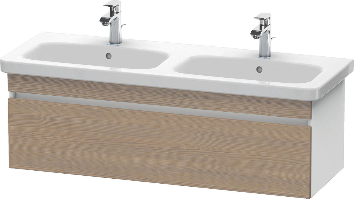 Duravit DuraStyle Waschtischunterbau 1230 mm Eiche Terra/Weiß Matt, 1 Auszug, wandhängend