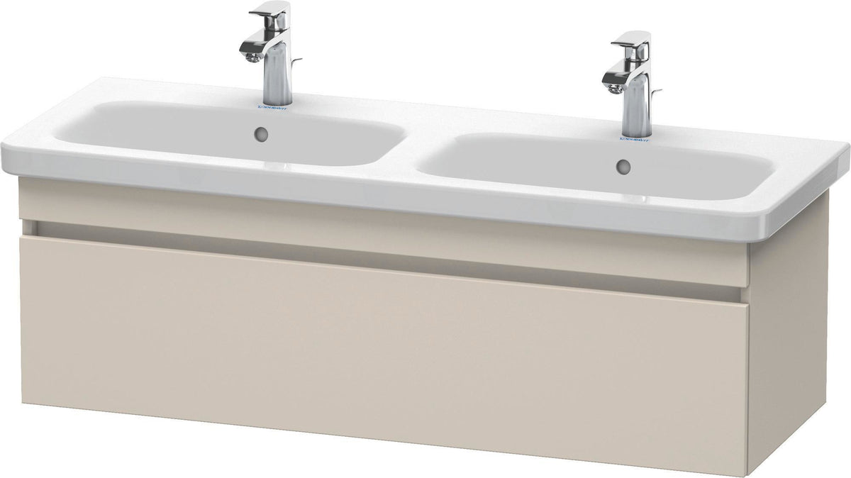 Duravit DuraStyle Waschtischunterbau 1230 mm betongrau matt – wandhängend, 1 Auszug, Soft-Close