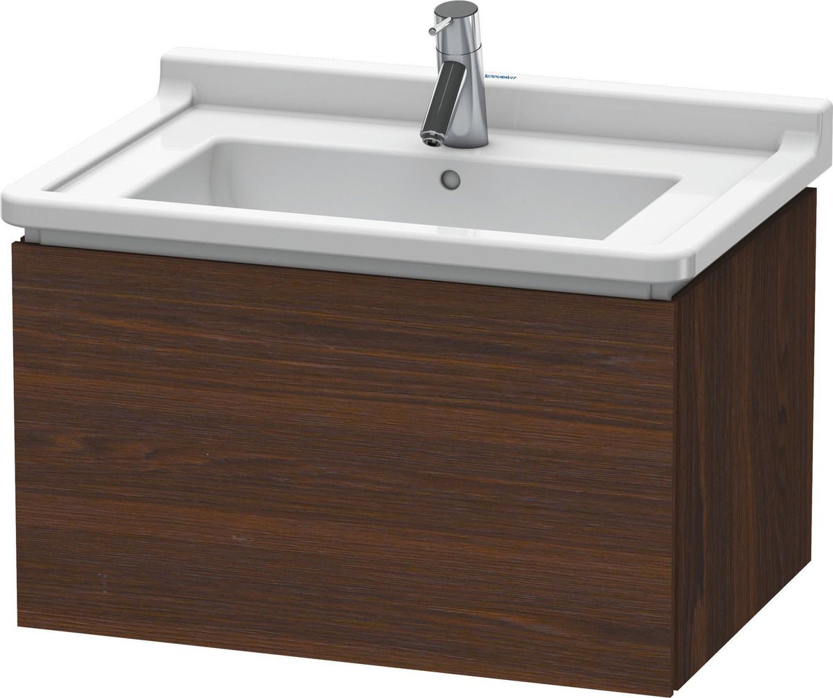 Duravit L-Cube Waschtischunterbau 670 mm taupe matt – Wandhängend mit Tip-On-Auszug
