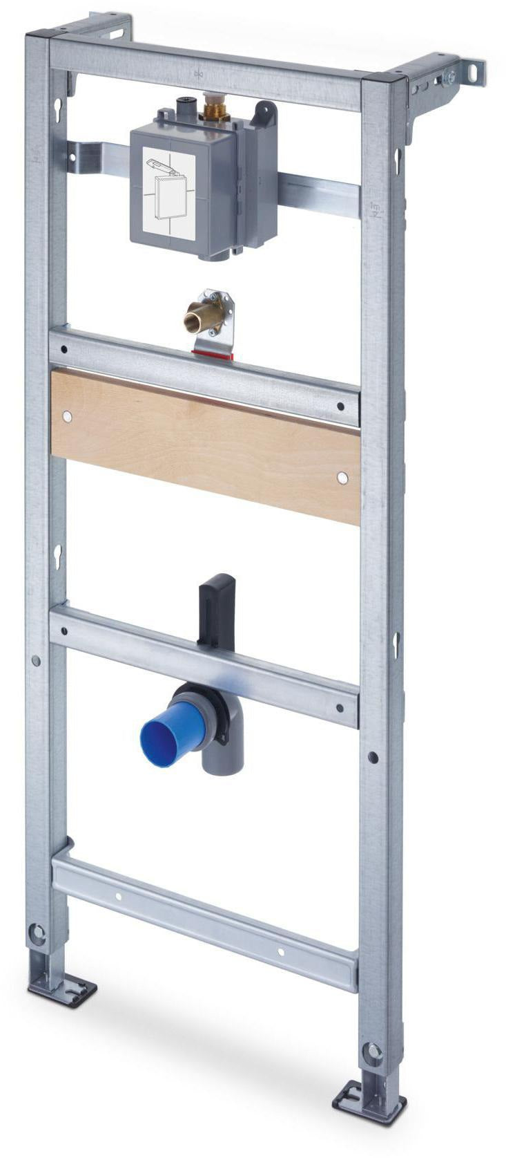 Duravit DURASYSTEM Urinal-Element 500 x 1148 mm für UP-Druckspüler, Trockenbau, vormontiert