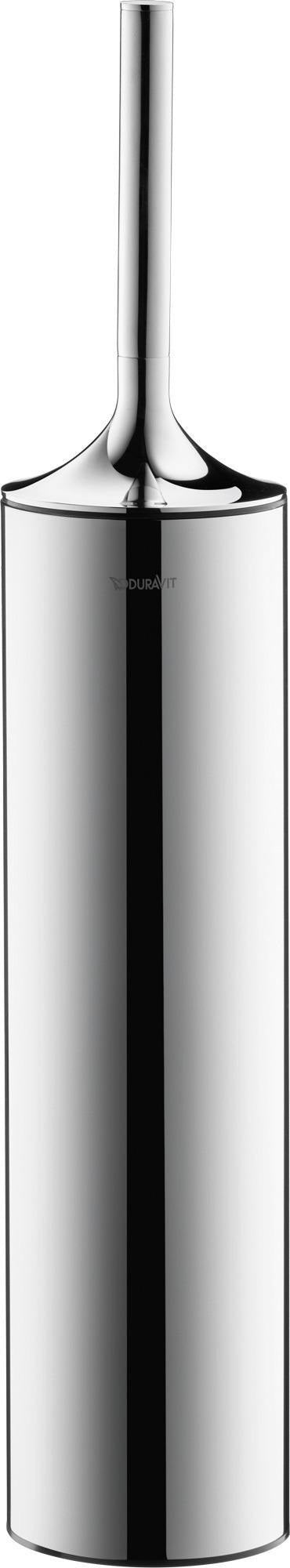 DURAVIT Starck T Bürstengarnitur bodenstehend in Chrom, 80x80x432 mm, Messing verchromt
