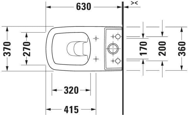 DURAVIT DuraStyle Stand-Tiefspül-WC 370x630 mm mit WonderGliss, Abgang Vario, weiß