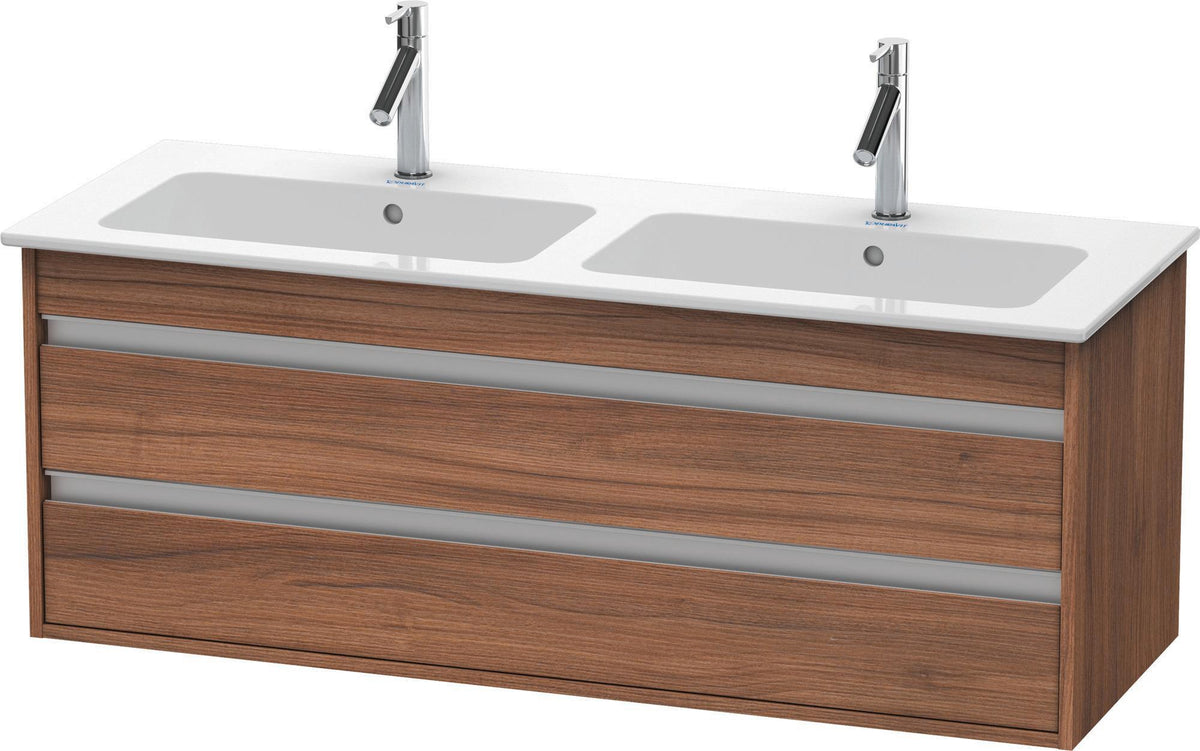DURAVIT Ketho Waschtischunterbau 1270 mm betongrau matt mit 2 Schubkästen und Soft-Close