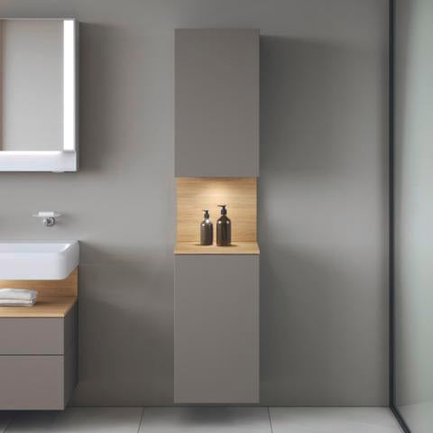 DURAVIT Waschtisch Qatego Studio F. A. Porsche 1000 mm Weiß mit Hahnlochbank und HygieneGlaze