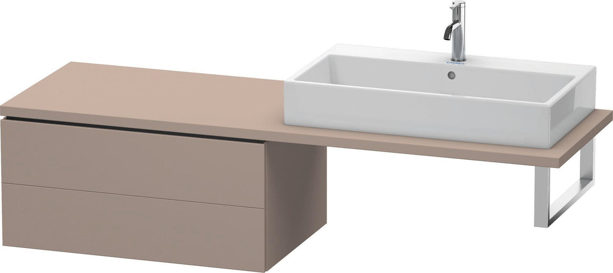 Duravit L-Cube Unterschrank für Konsole 820 mm, 2 Schubkästen, Weiß Matt