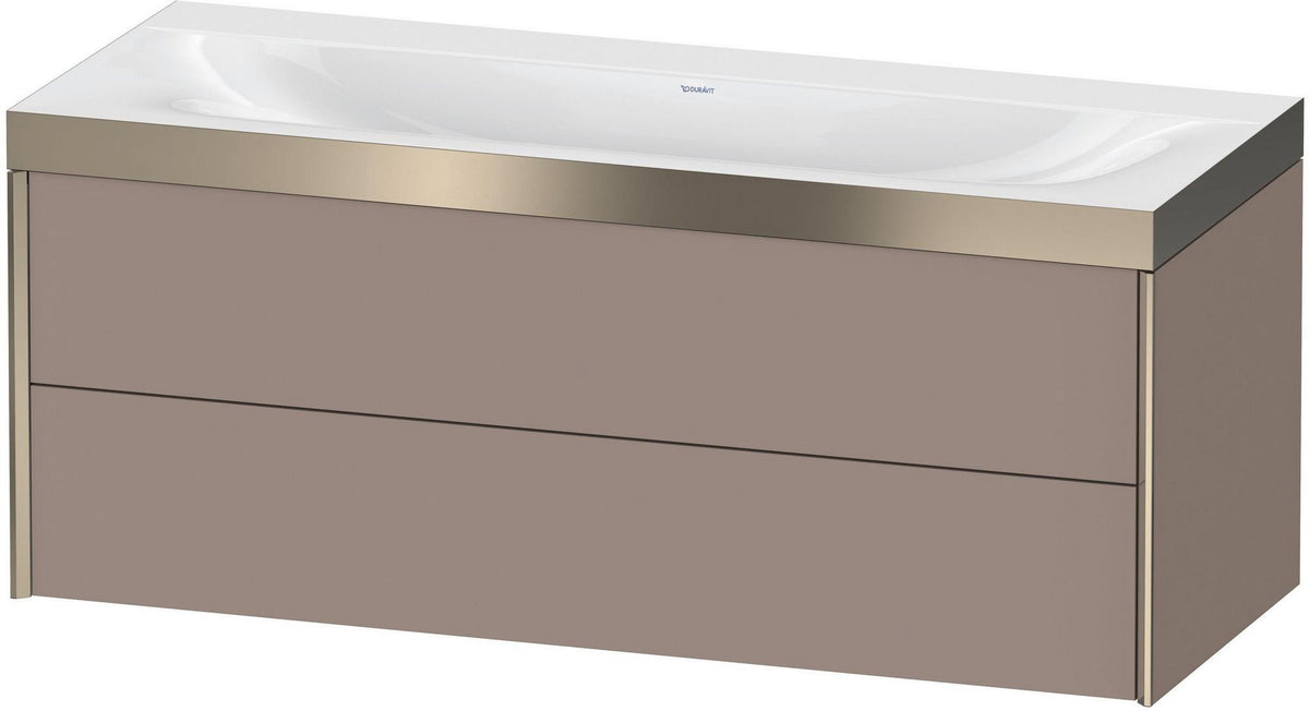 DURAVIT XViu c-bonded Waschtischunterbauset 1200 mm wandhängend mit 2 Schubkästen