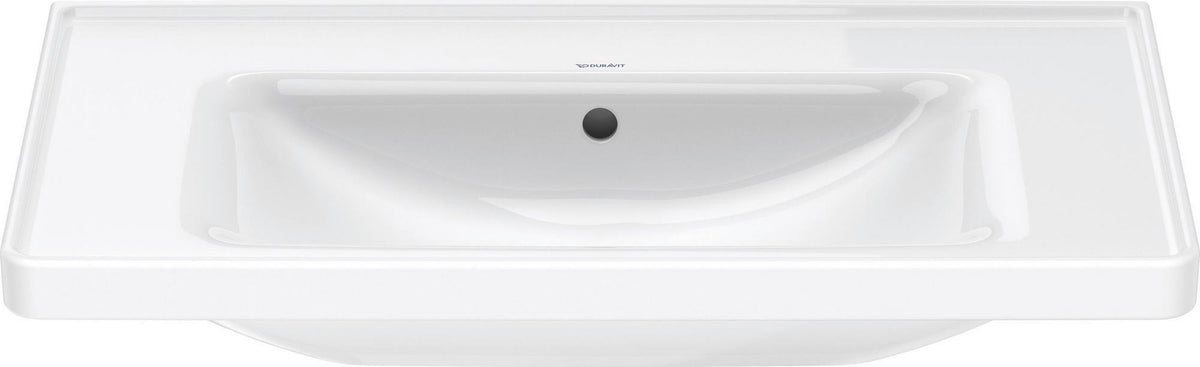 Duravit D-Neo Wandwaschtisch 650 mm weiß mit Überlauf und WonderGliss