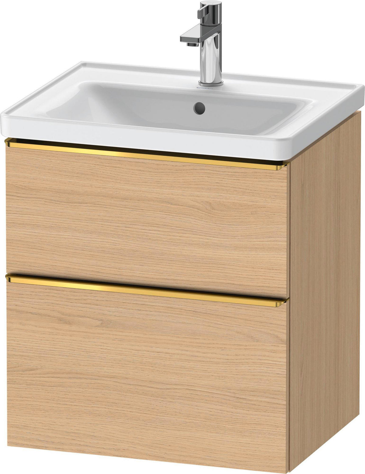Duravit D-Neo Waschtischunterbau 584 mm betongrau matt mit Auszug und Schubkasten