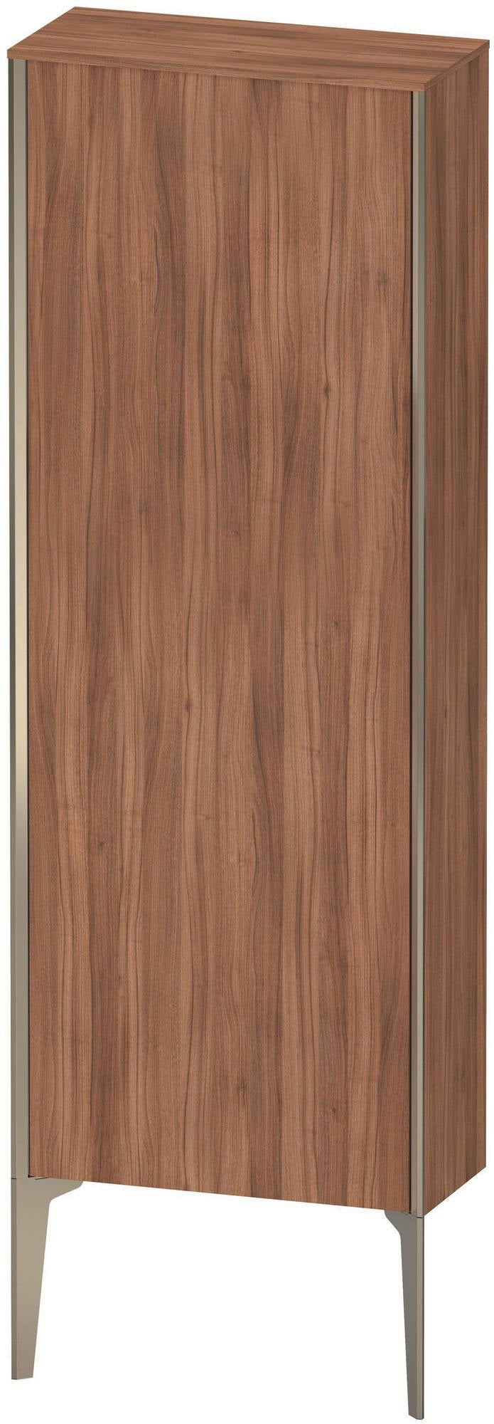 Duravit Halbhochschrank XViu 1330 mm Nussbaum dunkel matt, wandhängend, Push-Open