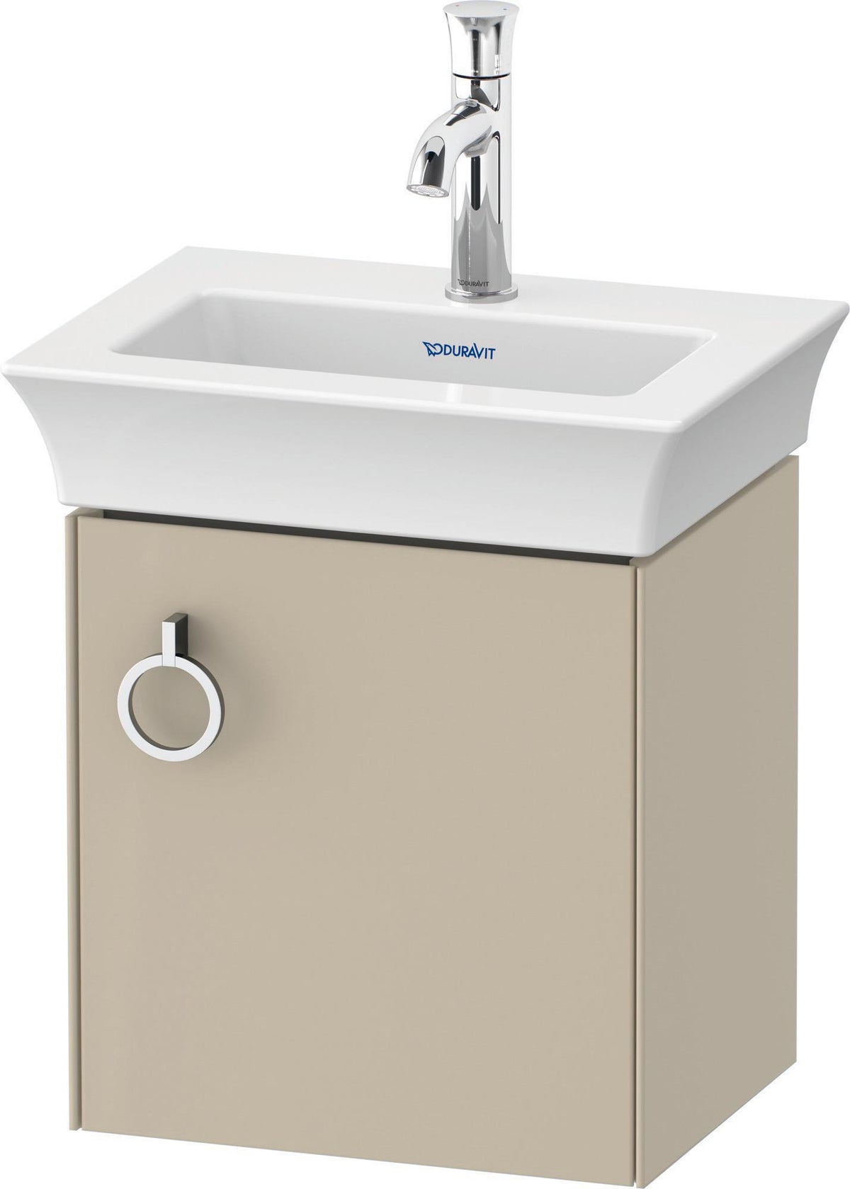 DURAVIT White Tulip Waschtischunterbau wandhängend 384 mm Nussbaum Taupe von Philippe Starck