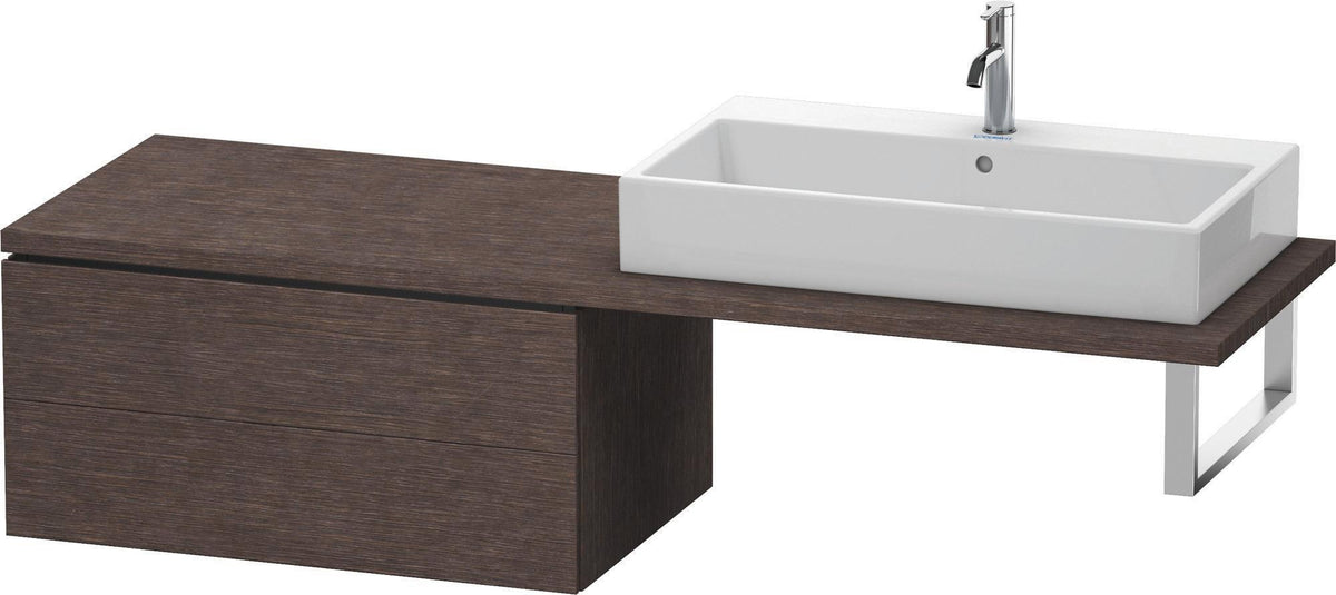 Duravit L-Cube Unterschrank für Konsole 820 mm, 2 Schubkästen, Weiß Matt