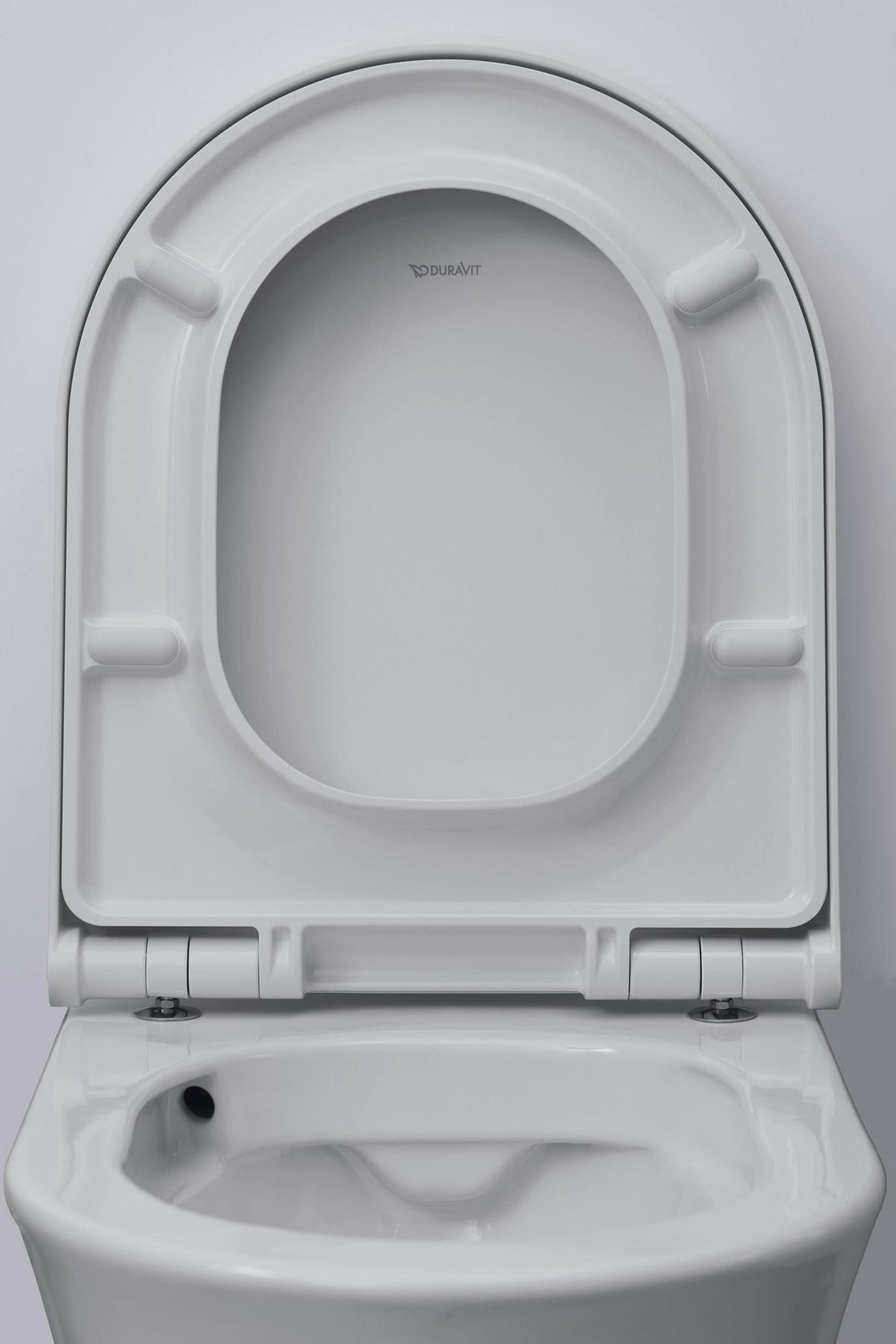 DURAVIT WC-Sitz White Tulip mit Absenkautomatik, Scharniere Edelstahl, weiß, 466x372x65 mm