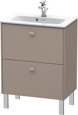Duravit Waschtischunterbau Brioso Compact 683 mm betongrau matt mit 2 Auszügen