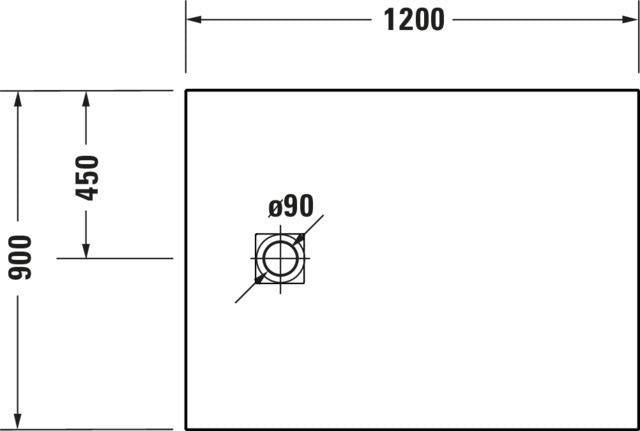 DURAVIT Sustano Duschwanne 1200x800x30 mm Mineralguss Weiß – Bodenbündig & Flacher Einbau
