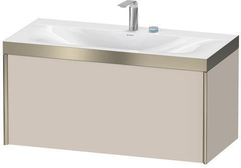 Duravit Waschtischunterbauset XVIU 1000x480mm mit Möbelwaschtisch Viu, 1 Auszug, ohne Überlauf