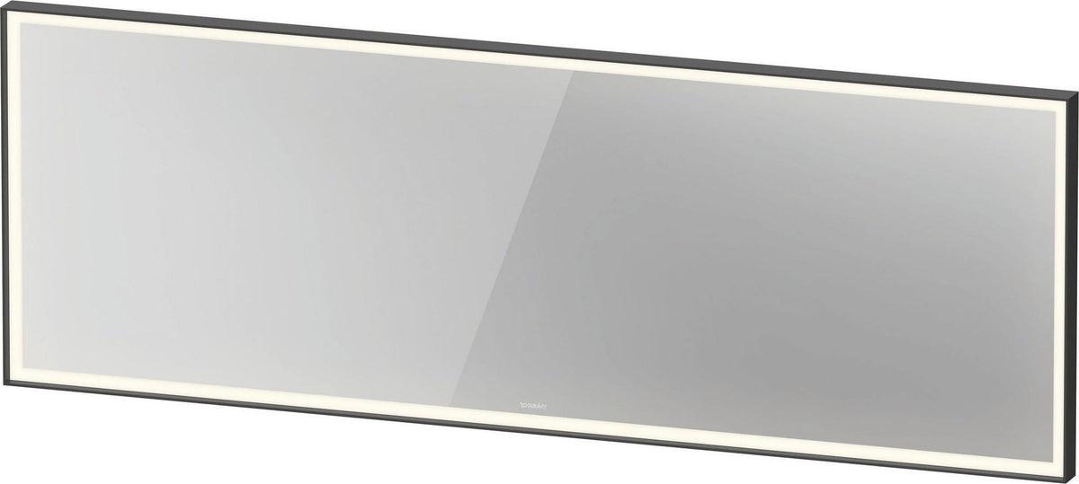 DURAVIT L-Cube Lichtspiegel 650x700mm mit Sensor, LED-Beleuchtung, Spiegelheizung & Kondensschutz, Weiß