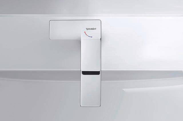 DURAVIT Manhattan Einhebel-Waschtischmischer, 129 mm Ausladung, Chrom – mit Kaltstart-Funktion