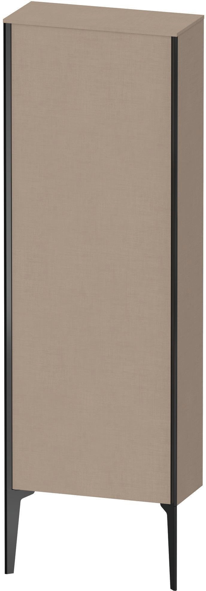 Duravit XViu Halbhochschrank 500 mm links, basalt matt, mit Tip-on und Soft-Close