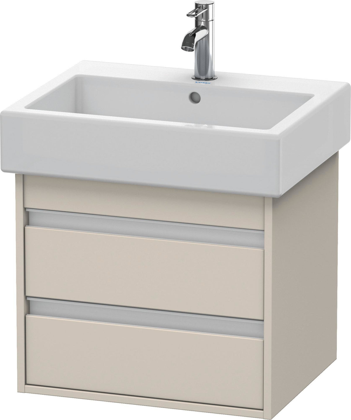 DURAVIT Ketho Waschtischunterbau wandhängend 550 mm, 2 Schubkästen, basalt matt