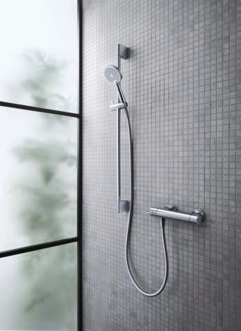 DURAVIT B.2 Brausethermostat Aufputz in Chrom mit Thermostatkartusche und Sicherheitssperre bei 38 °C