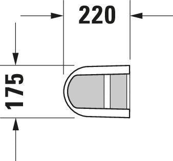 Duravit Standsäule Darling New aus Sanitärkeramik, weiß, 220 x 175 x 720 mm