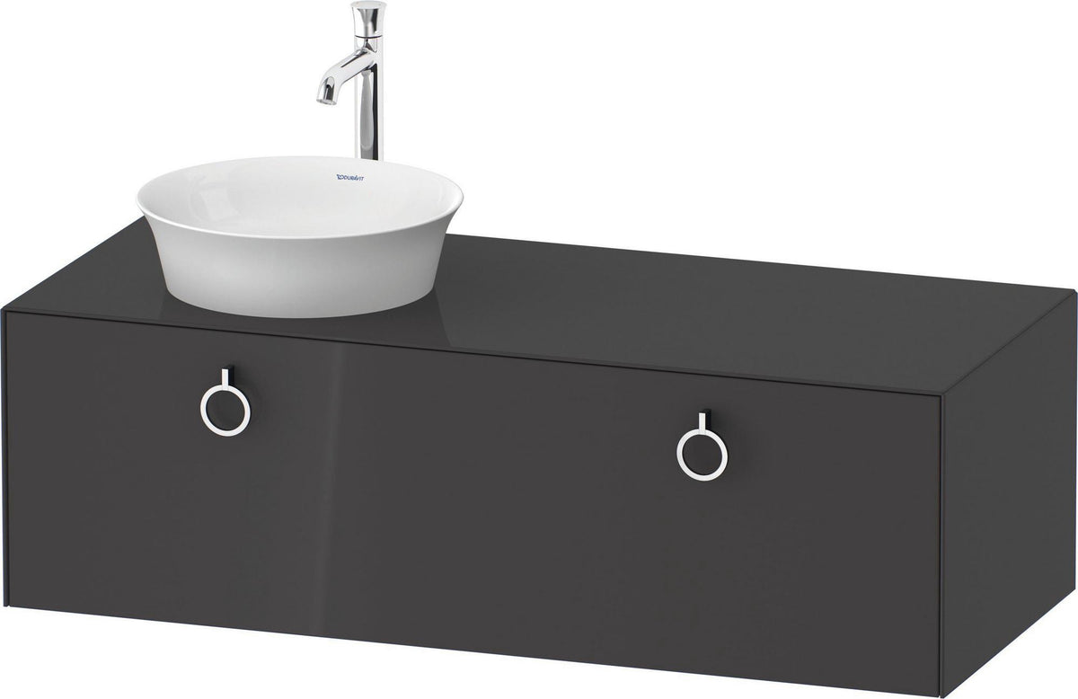 DURAVIT White Tulip Waschtischunterbau 1300 mm wandhängend, 1 Auszug, weiß seidenmatt