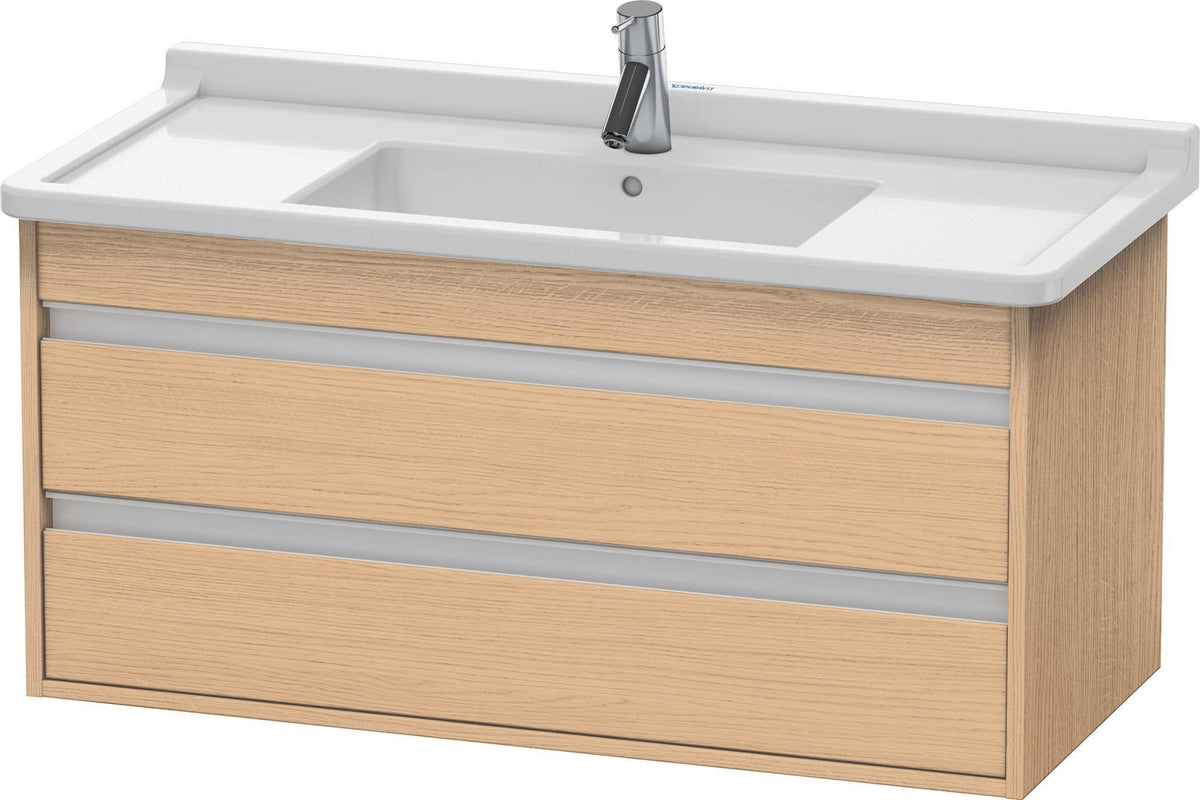 DURAVIT Ketho Waschtischunterbau wandhängend 1000 mm basalt matt, 2 Schubkästen, Soft-Close