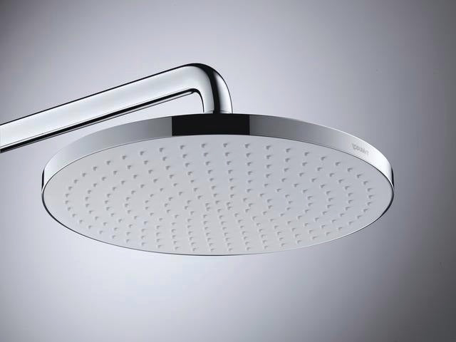 DURAVIT Duschsystem C.1 mit Brausethermostat, Schwarz Matt, Kopf- und Handbrause