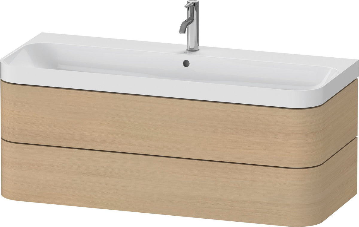 Duravit Happy D.2 Waschtischset 1175 mm wandhängend mit Tip-on Technik und Soft-Close