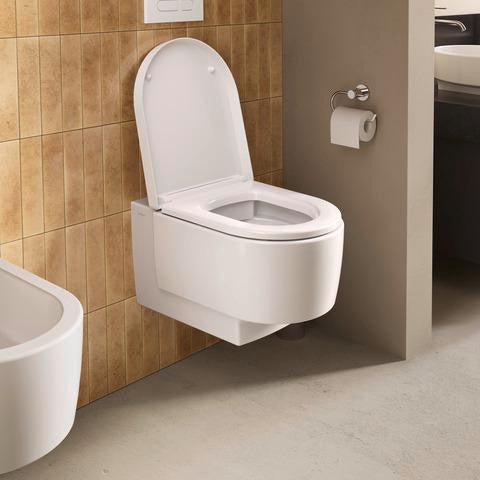 DURAVIT Balcoon WC-Sitz mit Absenkautomatik, Duroplast, Edelstahl-Scharniere, Weiß Matt