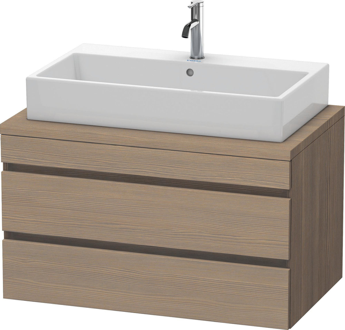 DURAVIT DuraStyle Konsolenwaschtischunterbau 900 mm Eiche Terra/Weiß Matt, 2 Schubkästen, wandhängend