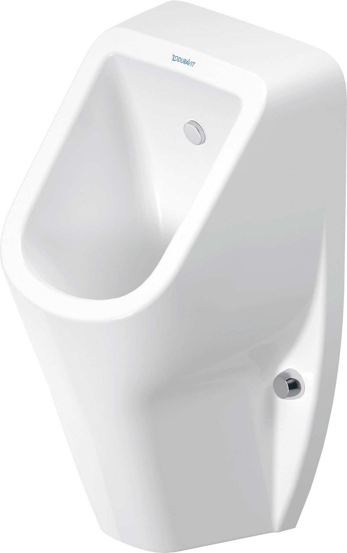 Duravit D-Code Urinal weiß spülrandlos mit Fliege Zulauf hinten 305 mm