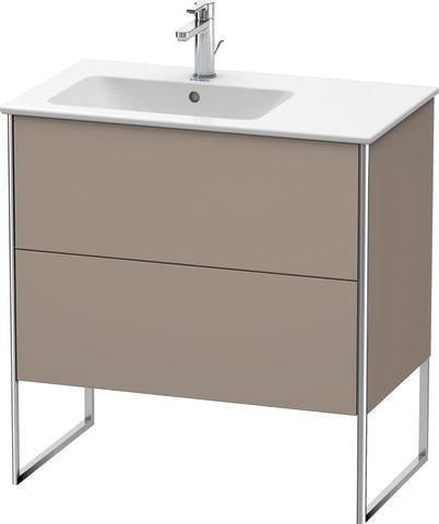 Duravit XSquare Waschtischunterbau 810x832x478mm mit 2 Auszügen, s-matt Eiche, integriertes Fußgestell