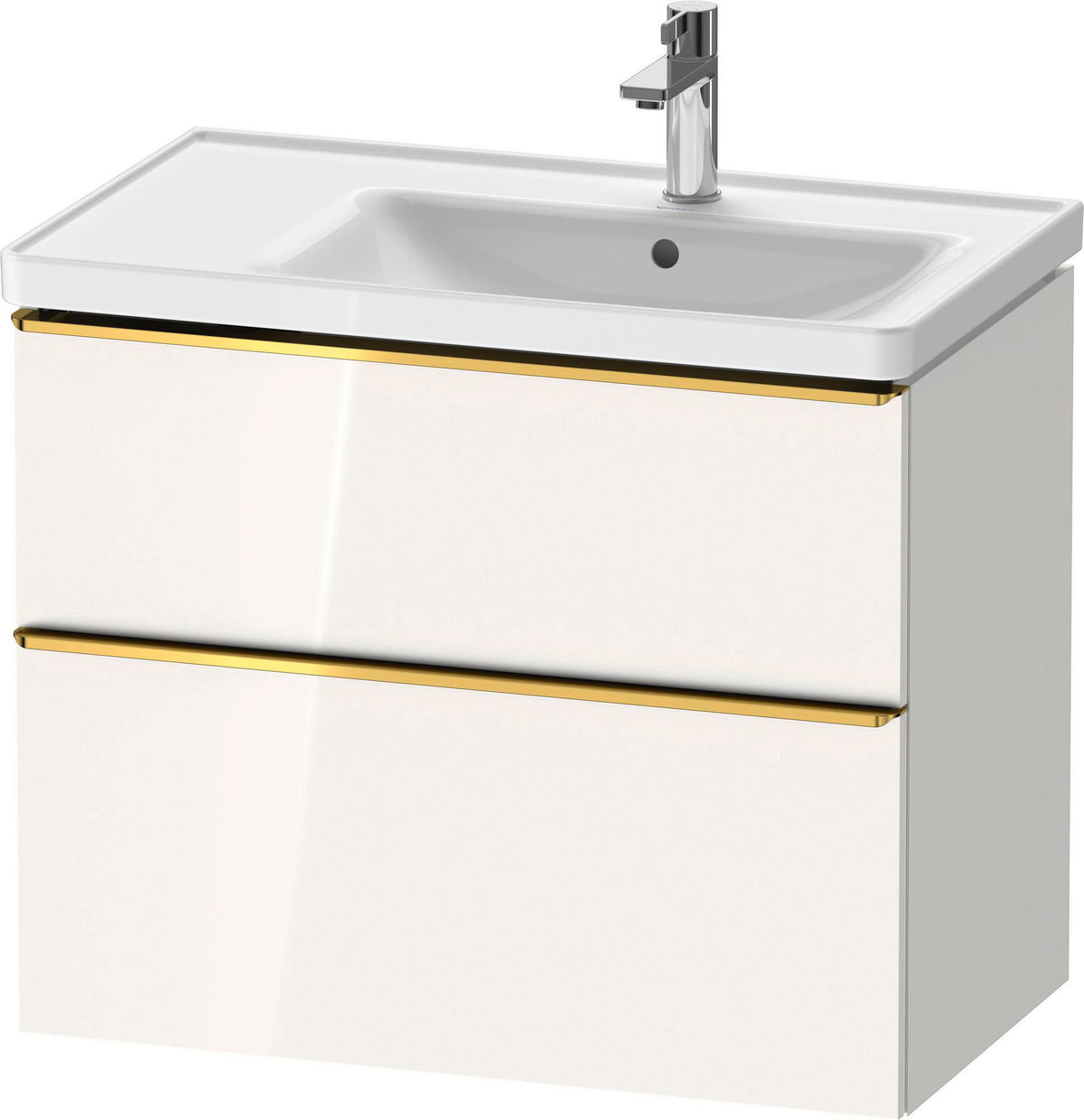 Duravit D-Neo Waschtischunterbau 784 mm Eiche Schwarz Bronze, wandhängend, 1 Auszug