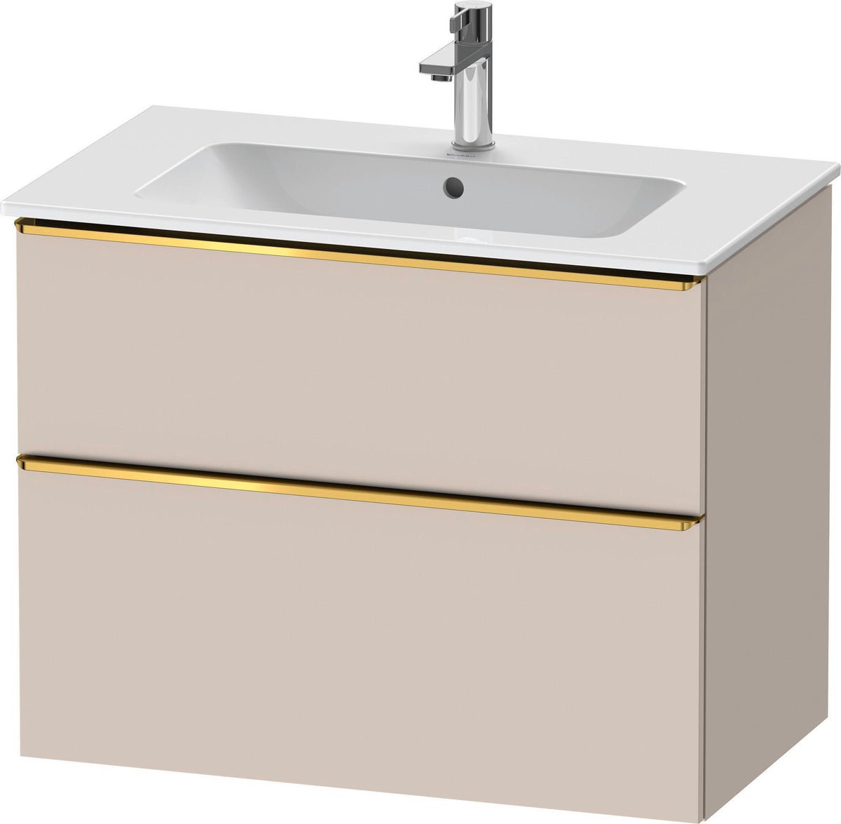Duravit D-Neo Waschtischunterbau 810 mm betongrau matt mit Soft-Close-Auszug
