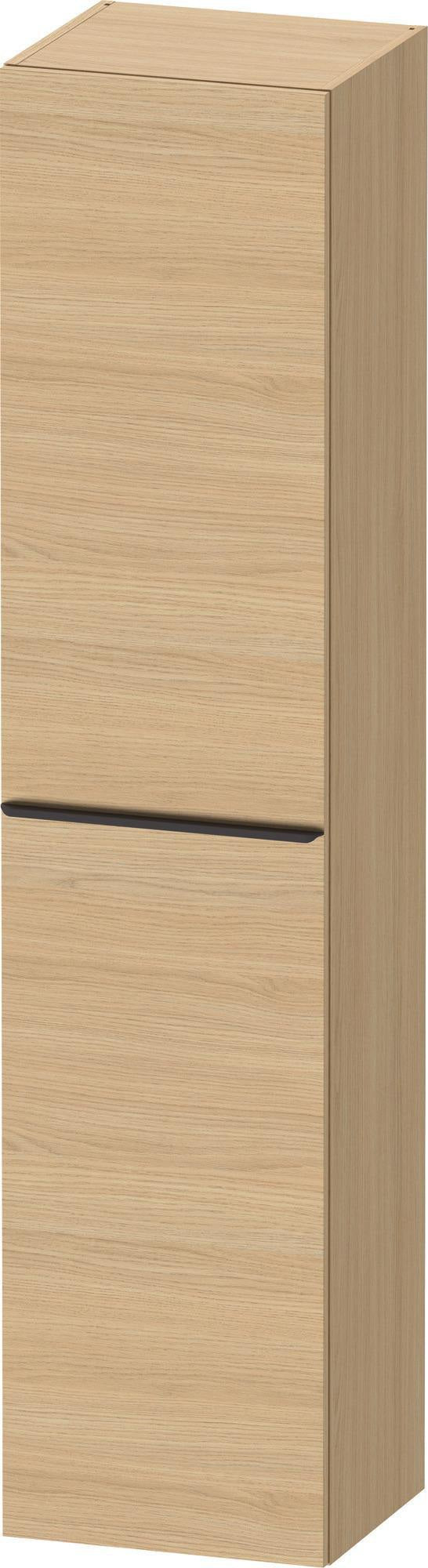 DURAVIT D-Neo Hochschrank 400x360x1760 mm, 1 Tür links, Eiche Schwarz – Matt, Soft-Close