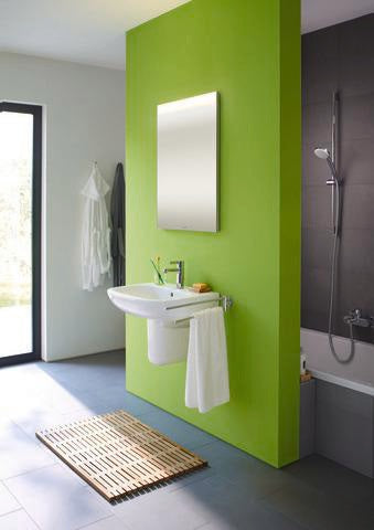 DURAVIT D-Code Badewanne 1700x750 mm Einbau, Mittelablauf, 1 Rückenschräge, Weiß