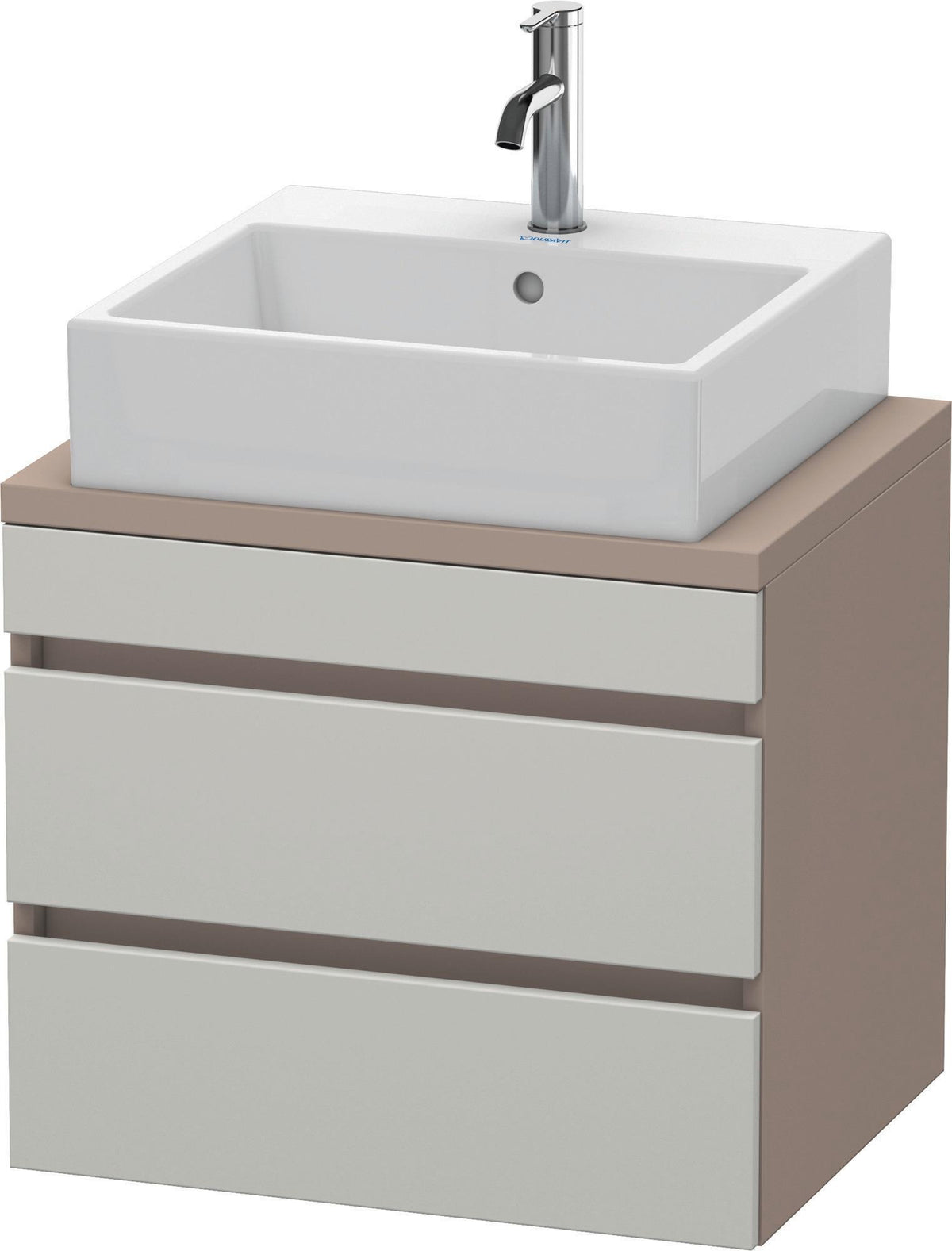 DURAVIT DuraStyle Konsolenunterschrank 600 mm betongrau matt mit 2 Schubkästen und Soft-Close