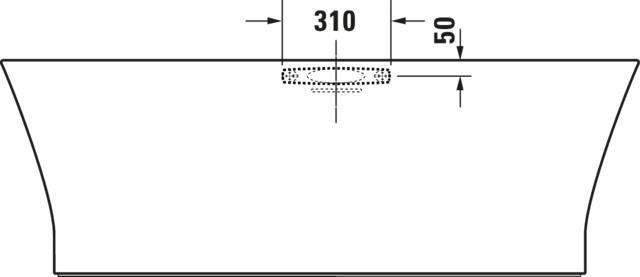 DURAVIT Wannengriff Universal 300 mm glanzverchromt – Haltegriff für sicheren Halt in der Badewanne