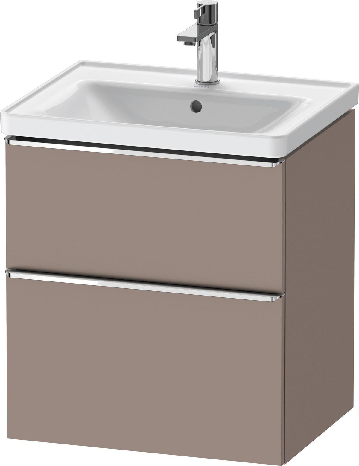 Duravit D-Neo Waschtischunterbau 584 mm betongrau matt mit Auszug und Schubkasten
