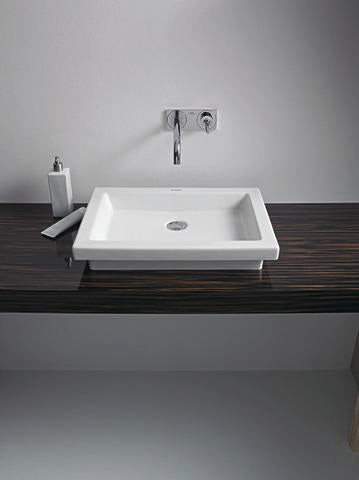 DURAVIT Einbauwaschtisch 2nd floor 580 mm ohne Überlauf und Hahnloch, weiß