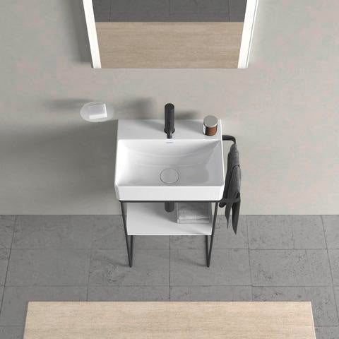 DURAVIT C.1 Einhebel-Waschtischmischer S mit Zugstange, Schwarz Matt