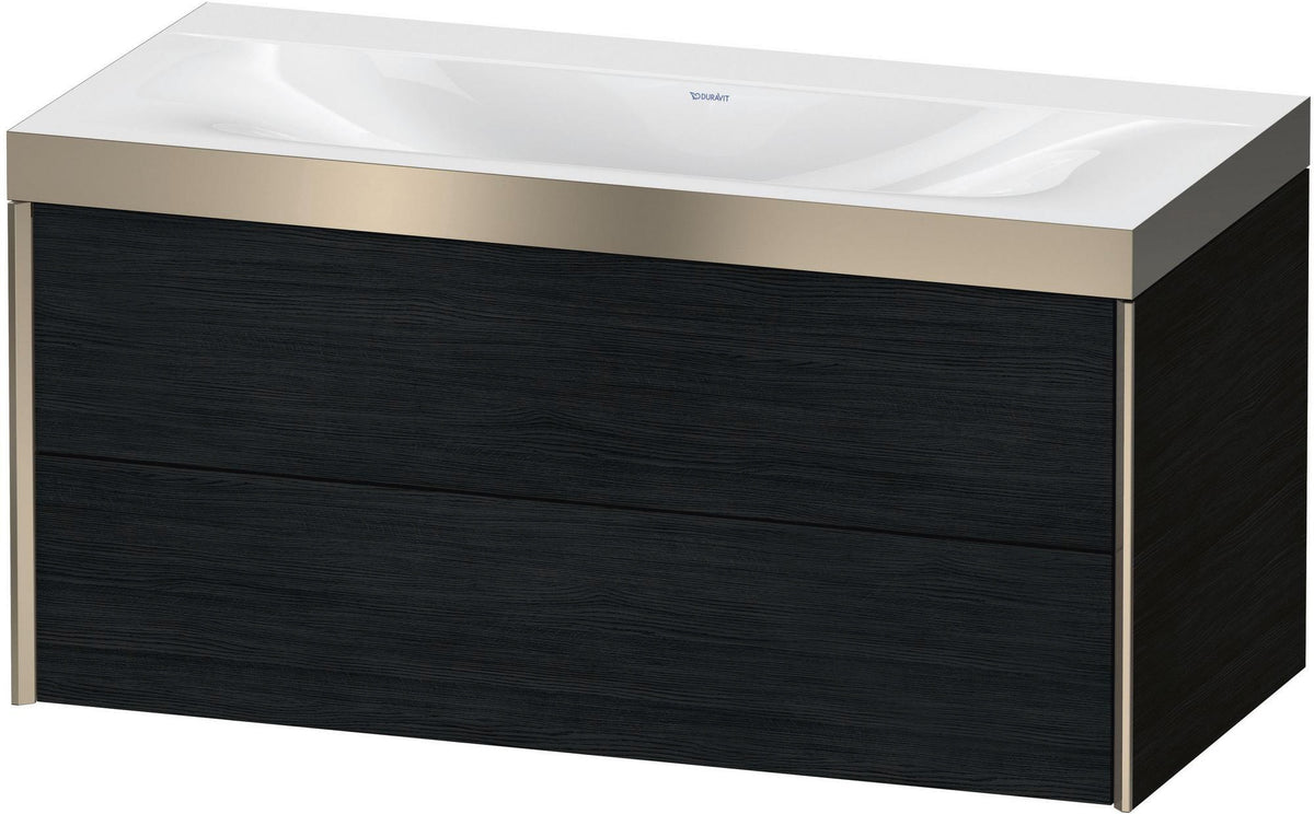 Duravit XViu c-bonded Waschtischunterschrank 1000 mm Eiche mit 2 Schubkästen