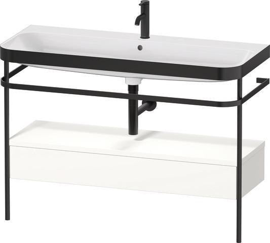 Duravit Waschtischset Happy D.2 Plus 1175x490mm ein Hahnloch taupe supermatt
