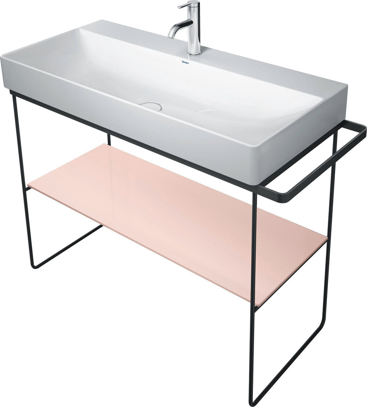 Duravit DuraSquare Glaseinleger Jade – Sicherheitsglas 380 x 970 mm für Metallkonsolen