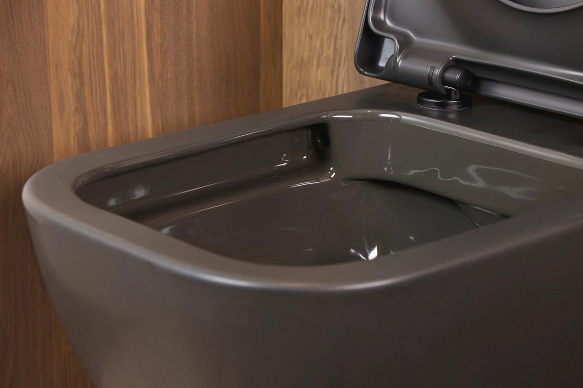 Duravit Wand-WC Happy D.2 spülrandlos 540 mm Anthrazit Matt Tiefspüler