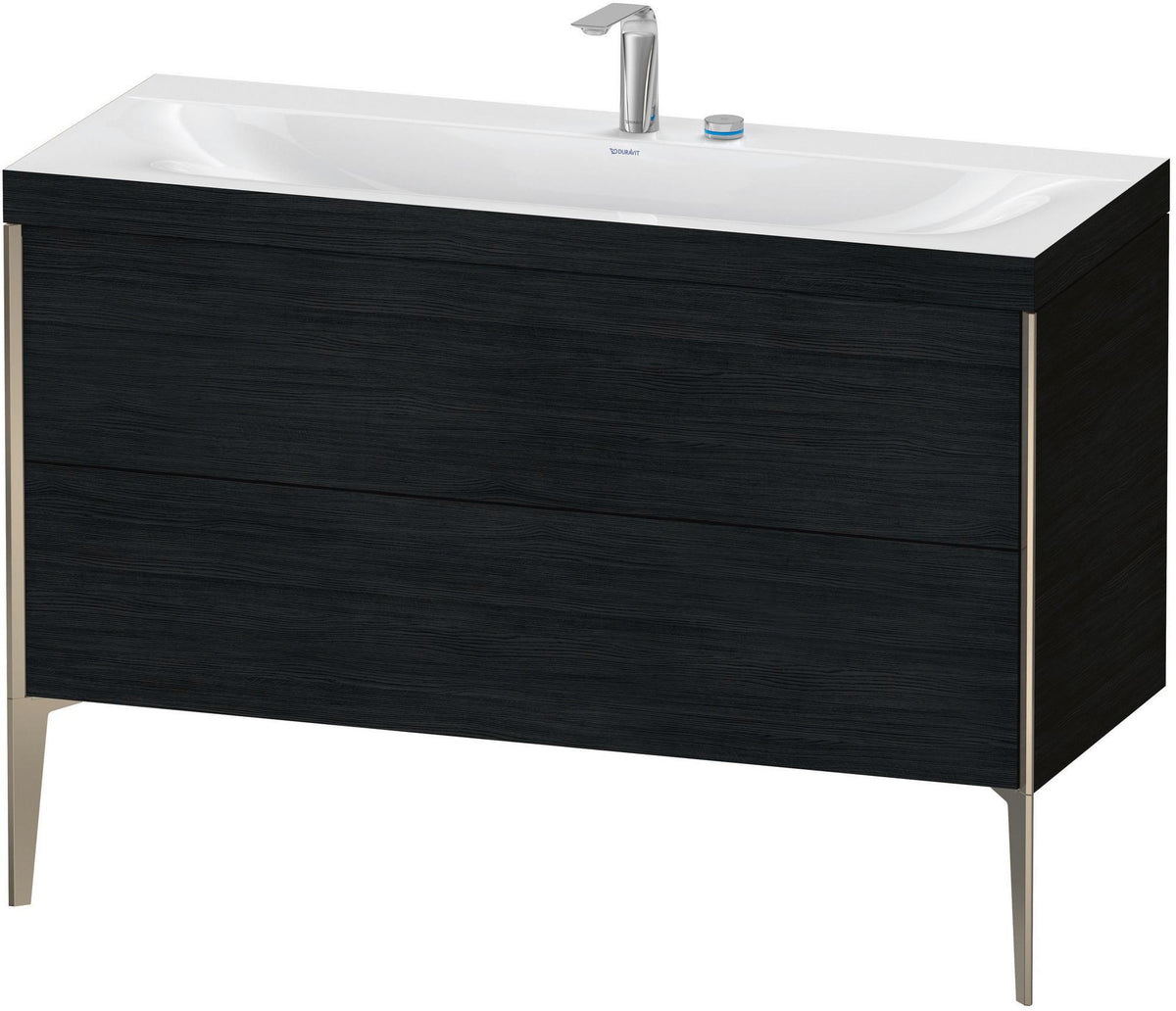 DURAVIT XViu c-bonded Waschtischunterbauset 1200 mm Eiche mit 2 Auszügen